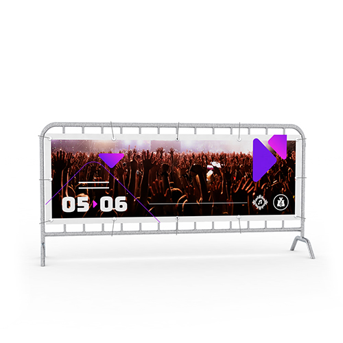 Banner für Absperrgitter (215 x 73 cm)