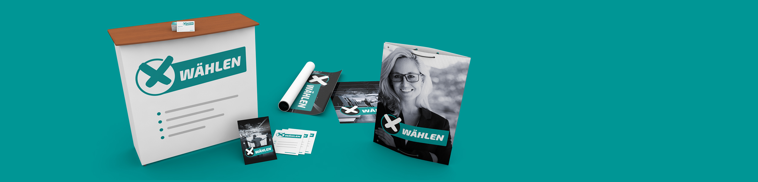 Werbemittel für Wahlen drucken