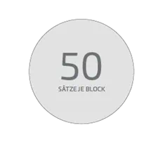 50 Sätze je Block