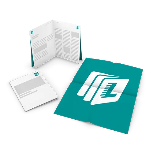 Falzflyer mit Kreuzfalz